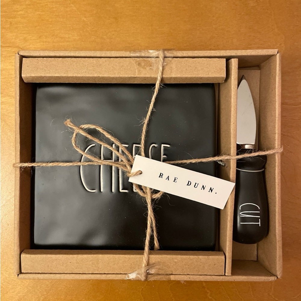NIB. 2-pc Rae Dunn Cheese Serving Tray Set